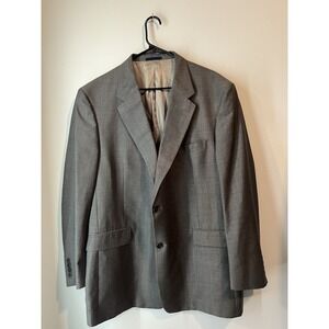 Daniel Cremieux Loro Piana Blazer 44R Sport Coat Gray Wool Nailshead 2Btn Jacket